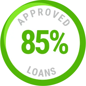 85 % approved loan