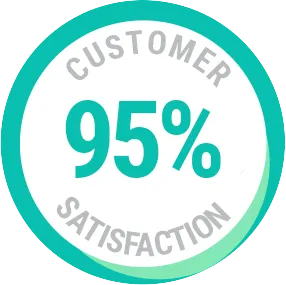 95% customer satisfaction